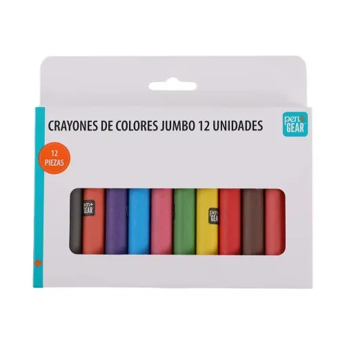 Crayones Pen Gear, jumbo -12 pzas
