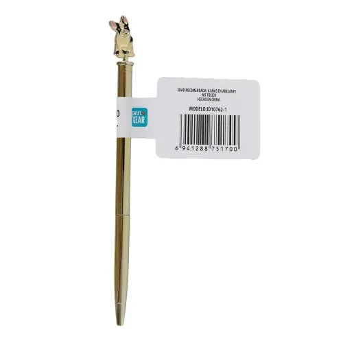Bolígrafo Pen Gear, con diseño de perro, tinta color negro