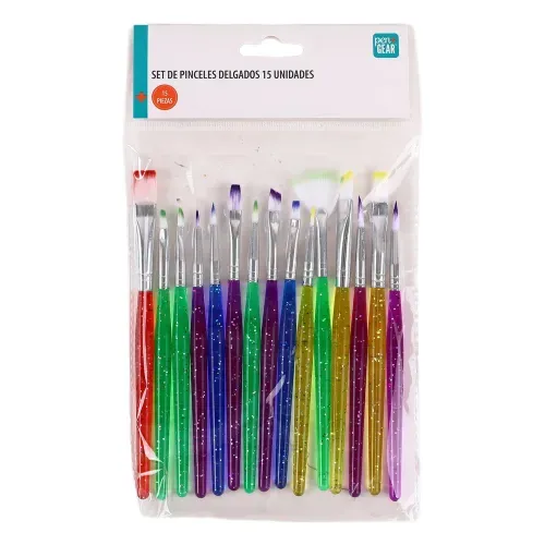 Set De Pinceles Delgados Pen+Gear 15 Unidades