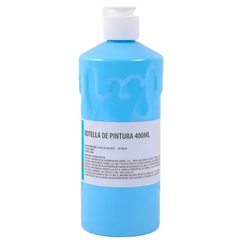Botella de pintura Pen Gear, color celeste -400ml