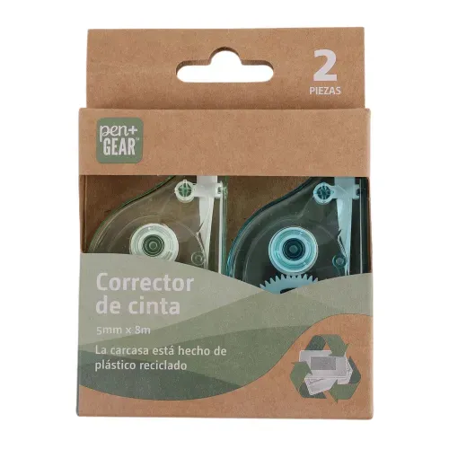 Cinta correctora Pen Gear reciclado -2 pzas