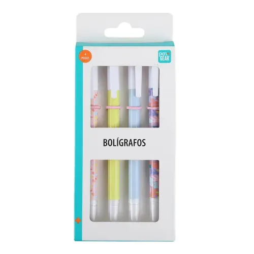 Bolígrafo Pen Gear tinta negra -4 pzas 27