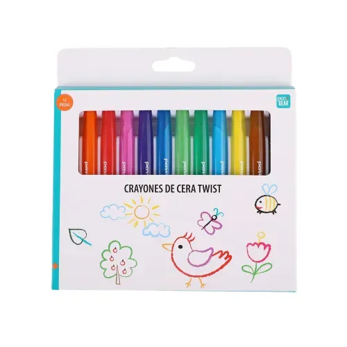 Crayones Pen Gear de cera twist -12 pzas