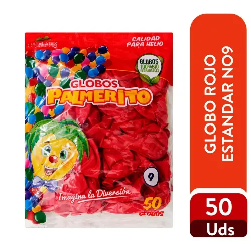 Globo Rojo Estandar No9 50U