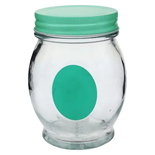 Frasco Vidrio Con Calcomania Zibo De Pizarra