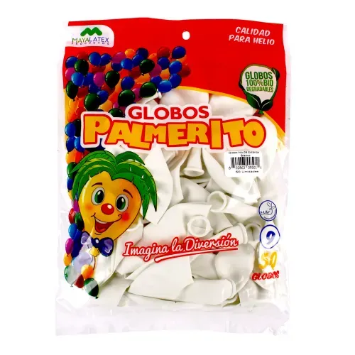 Globo Blanco Estandar No9- 50 Unidades