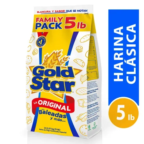 Harina de trigo Gold Star Clásica 5 lb