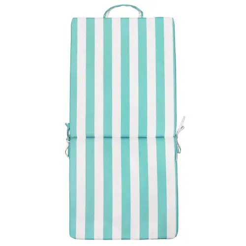 Ms Cojin Doble Rayas Aqua