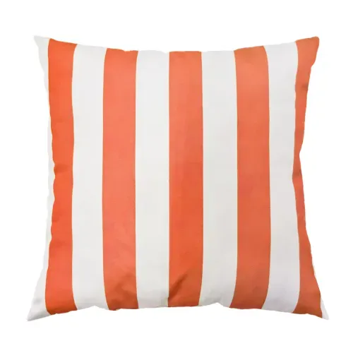 Ms Cojin 40x40cm Rayas Coral