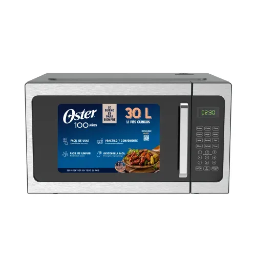 Microondas Oster Inox capacidad 30 L - 1.1 Pies Cúbicos