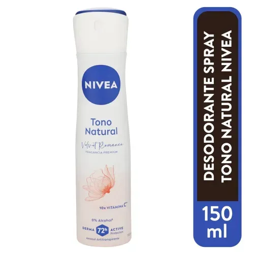 Desodorante Nivea tono natural velvet aerosol - 150 ml
