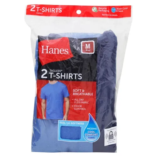 Ropa Deportiva Para Hombre Hanes P2 Cms Hanes Cab Cuello Redond Azules m 353