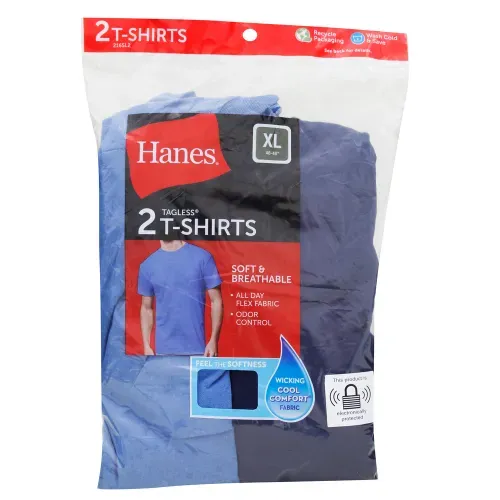 Ropa Deportiva Para Hombre Hanes P2 Cms Hanes Cab Cuello Redond Azules m 354