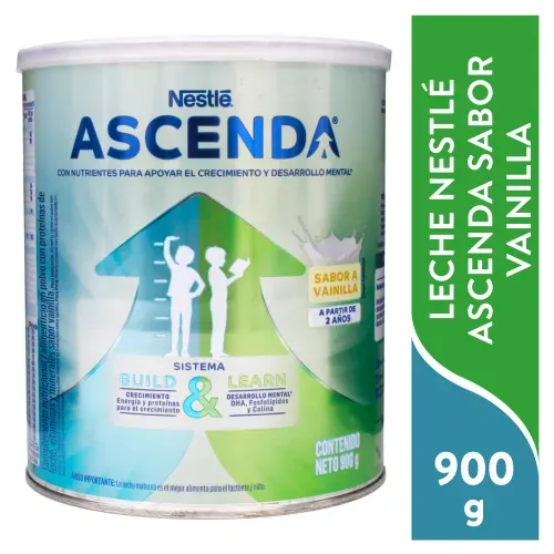 Suplemento Nutricional Nestlé Ascenda vainilla en lata - 900 g