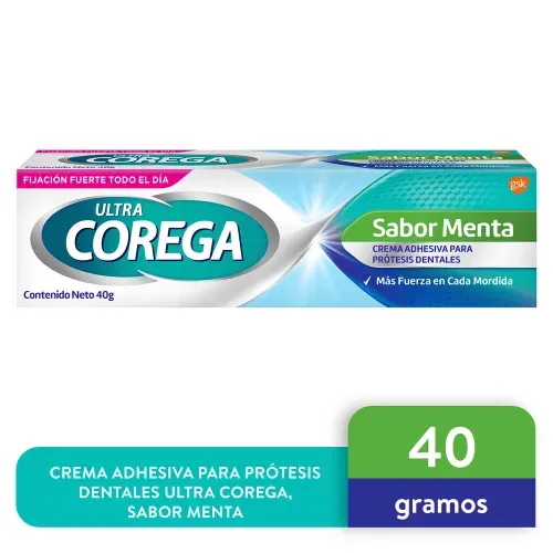 Corega Ultra Crema Menta 40gr 1ea