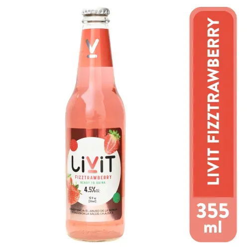 Livit Fizztrawberry Fresa 355 Ml