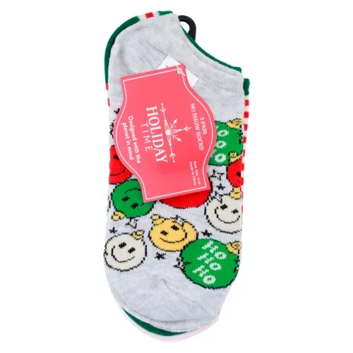 Ladies 3pk Calcetin Festivo