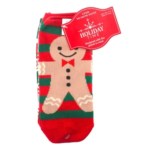 Ladies 3pk Calcetin Festivo