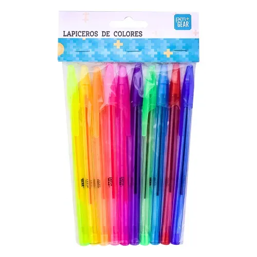 Lapiceros Pen  Gear De Color 10Pz
