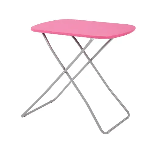 Ms Mesa Individual Plegable Rosada 71cm