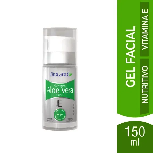 Gel Facial Bioland Aloe Vera y Vitamina E - 150 ml