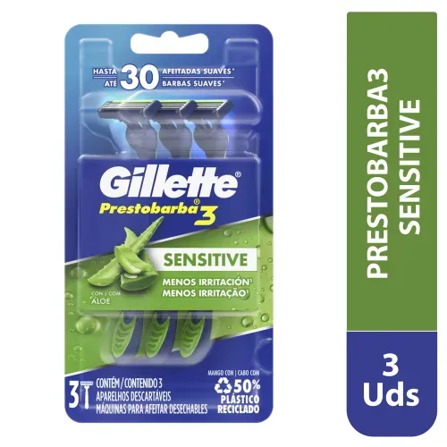 Rasuradora Gillette Presto Sensitiv 3und