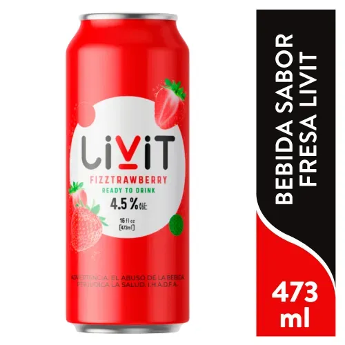 Livit Ready To Drink Fizztrawberry 473ml