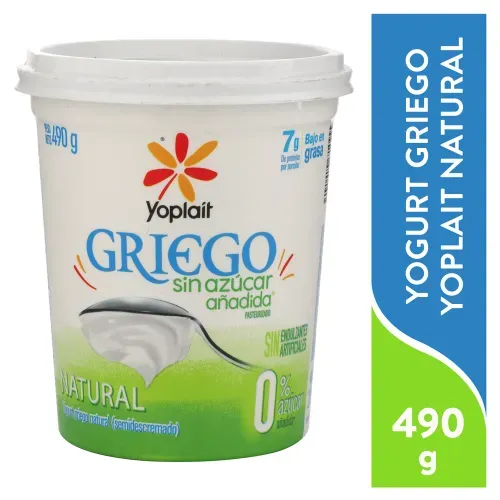 Yogurt Griego Yoplait Sin Azucar 490 Gr