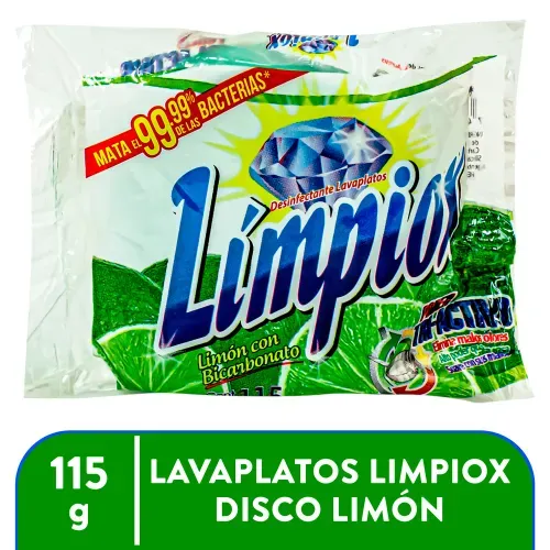 Lavaplatos Limpiox Disco Limón 115Gr