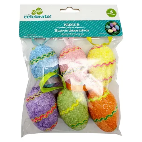 Huevitos De Pascua Decorativos 6 Und