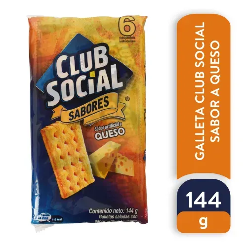 Galleta Club Social Queso 144 Gr