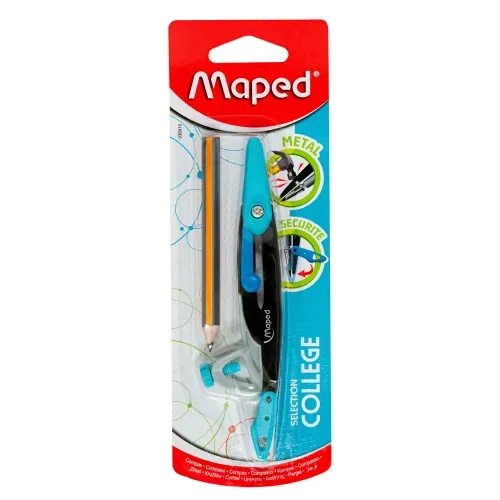 Compás Métalico Maped Con Lápiz