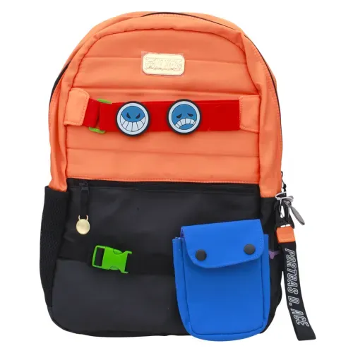 Mochila Naruto Naranja Y Negro Manga