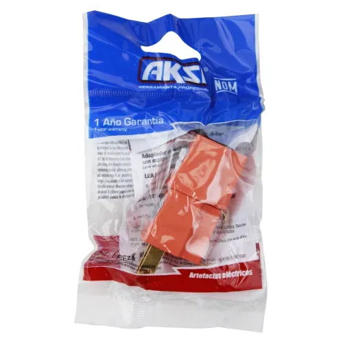 Adaptador 3 A 2 Naranja Polarizada 2pack