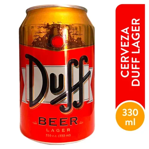 Cerveza Duff Lager Lata - 330 ml