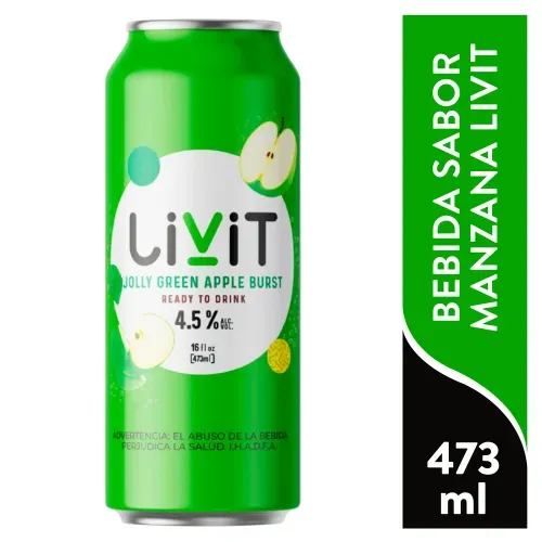 Livit Jolly Green Apple Burst 473ml