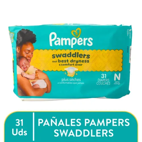 Pañales Pampers Swaddlers S0, Menos De 4.5kg - 31Uds