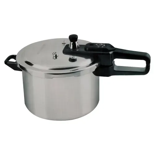 Olla de Presión Black+Decker color plata 5.5 L