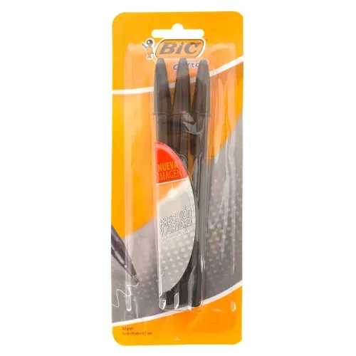Bic Bol Precision Y Suavida Neg Bl 3e
