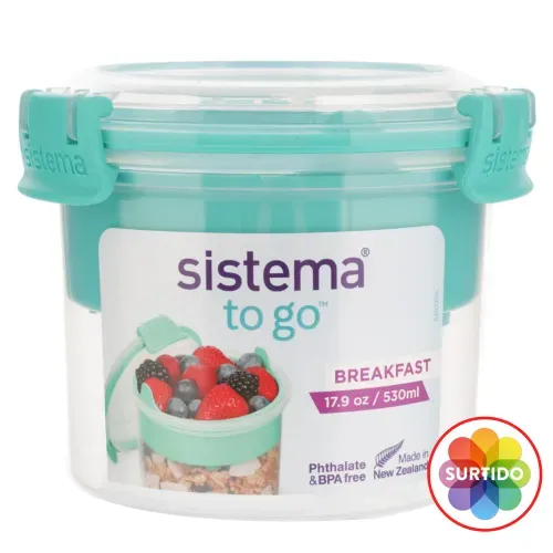 Hermetico Sistema To Go  Redondo-530ml
