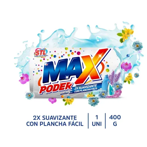 Jabón Mr Max Blanco 2 X Suavizante Plancha Fácil 400 g