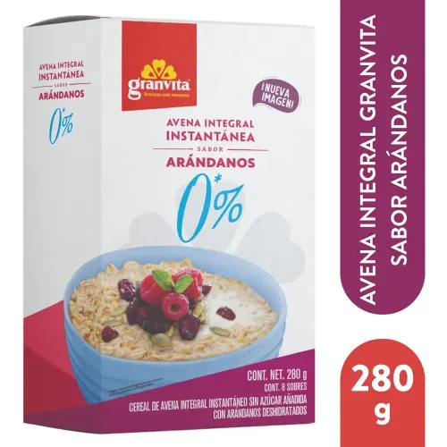 Avena Granvita 0  Azucar Arandan 280gr