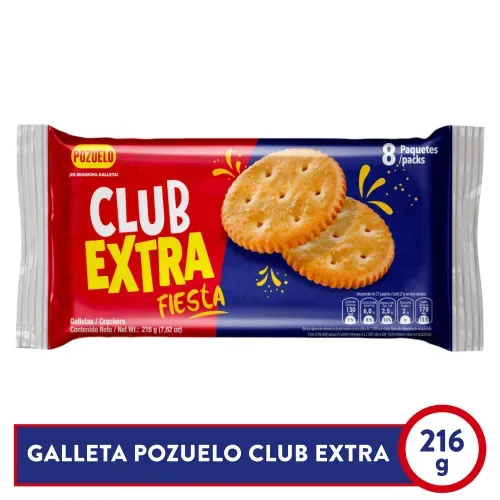 Galleta Pozuelo Club Extr Fiesta  216 Gr