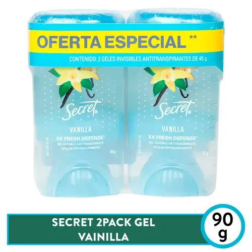 Deo 2pack Secret Vainilla Antitrans 90g