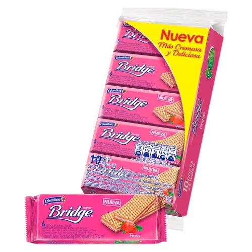 Bridge Galleta Fresa Colombina 300 Gr
