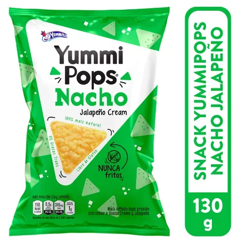 Snack Yummies Yummipops Nacho Jalapeño Cream - 130 g
