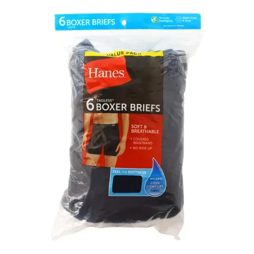 Ropa Interior Para Hombre Hanes P6 Boxer Brief Hanes Elastico Cubiert m