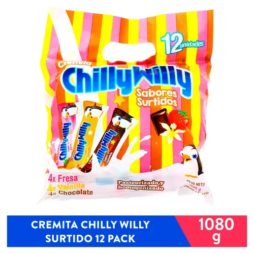 Cremita Chilly Willy Surt 12 Pq 1080 Gr