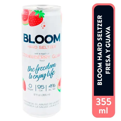 Bloom Hard Seltzerstrawberry Guava 355ml