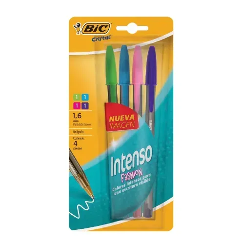 Bic Bol Intenso Fashion Bl 4ea